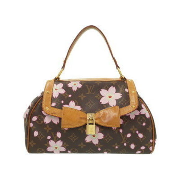 Louis Vuitton Monogram Cherry Blossom Sac Retro Handbag - Picture 1 of 8